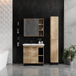 Onika Тумба с раковиной Легран 80 дуб галифакс – фотография-10