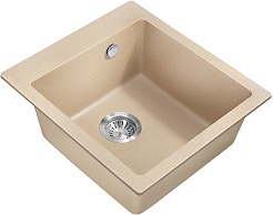 Milacio Мойка кухонная Murcia 46 Cuarzo бежевая – фотография-1