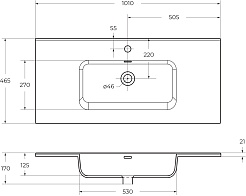 BelBagno Тумба с раковиной Etna 100 подвесная бежевая матовая – фотография-14