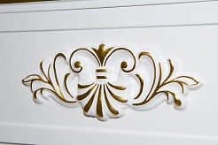 Misty Мебель для ванной Bianco 100 белый, сусальное золото – фотография-8