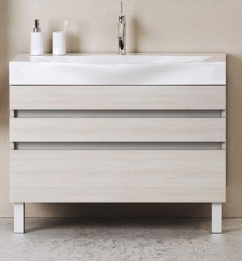 Aqwella Тумба для умывальника Бергамо 100 акация – фото-1