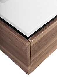 Cezares Тумба под раковину Slider 100 подвесная дымчатый орех – фотография-6