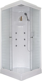 Royal Bath Душевая кабина HP RB 90HP2-M 90x90 с г/м стекло матовое профиль белый – фотография-1