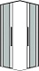 Grossman  Душевой уголок Galaxy 100x100x195 профиль графит сатин стекло прозрачное – фотография-13