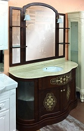 Demax Мебель для ванной "Париж 135" вишня (172018) – фотография-3