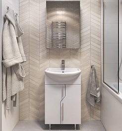 Vigo Тумба с раковиной Grand 45 белая – фотография-9