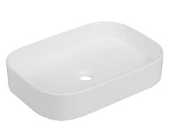 Зов Мебельная раковина Oliveeka 56 9690A глянцевая белая – фотография-1