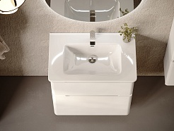 Jorno Тумба с раковиной Chiara luce 70 напольная белая – фотография-3