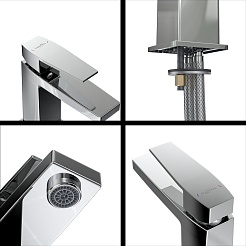 Tokito Смеситель для раковины AKARI хром TOK-AKA-1011 – фотография-4