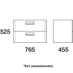  Мебель для ванной Колоре 80 – фотография-3