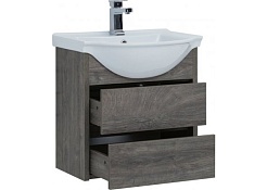 Aquanet Тумба с раковиной Сидней 60 дуб рошелье – фотография-7