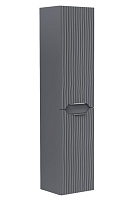 Equil Шкаф пенал Mirage 36 R с корзиной подвесной графит софт