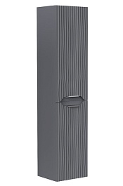 Equil Шкаф пенал Mirage 36 R с корзиной подвесной графит софт – фотография-1