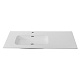Cezares Тумба с раковиной Eco Cer-N 120-1 L bianco lucido CZR-8095-120-L ручки чёрные – фотография-28