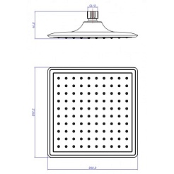 Lemark Верхний душ LM8035C – фотография-2