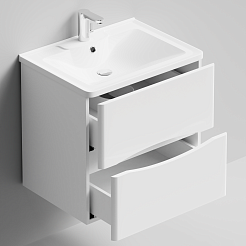 Водолей Мебель для ванной Адель 60 подвесная белая – фотография-14