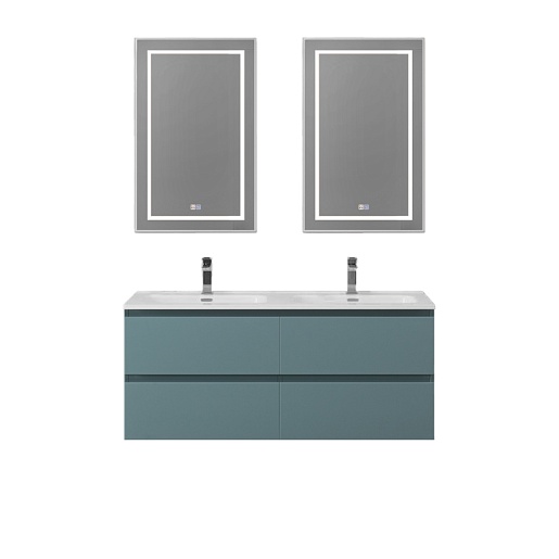 BelBagno Тумба с раковиной Kraft 120-2 подвесная Голубой матовый – картинка-11