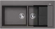 Florentina Мойка кухонная Россана 1000 L серый шелк