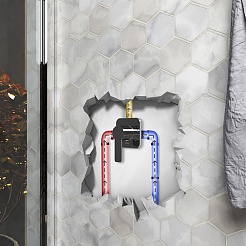 Paini Смеситель для ванны Arena 92CR690FT1LMKM встраиваемый, хром – фотография-3