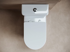 Ceramicanova Унитаз напольный с бачком Fortuna Rimless CN9001 белый – фотография-5