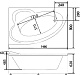 BellSan Акриловая ванна Грета 150x90 R с гидромассажем – фотография-8