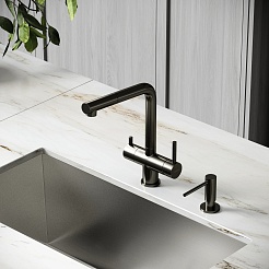 Sancos Смеситель для кухни Spin вороненая сталь SC4015GG – фотография-2