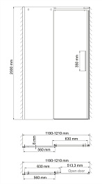 WasserKRAFT Душевая дверь Alme 15R05 – фотография-2