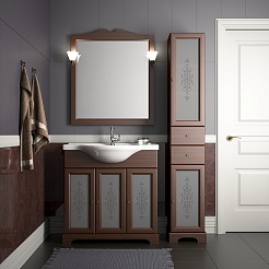 Opadiris Шкаф-пенал для ванной Кама L орех антикварный – фотография-2