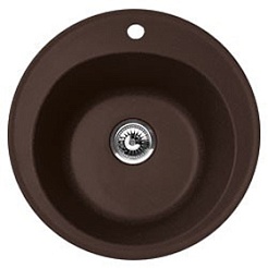 Florentina  Мойка гранитная Никосия круглая мокко – фотография-1