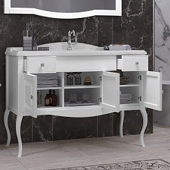 Opadiris Тумба под раковину Лаура 120 белая – фотография-5