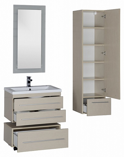 Aquanet Тумба подкатная "Нота 75" светлый дуб – фотография-12