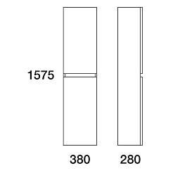  Пенал для ванной Амата 38 – фотография-3