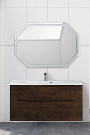 BelBagno Тумба под раковину Marino-H60 100 подвесная Rovere Moro – фотография-8