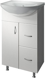 Какса-а Тумба с раковиной Эко 50 с ящиками – фотография-1