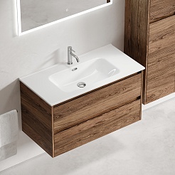 Sancos Мебель для ванной Libra 90 дуб чарльстон – фотография-4