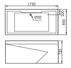 Gemy Акриловая ванна G9065 K R – фотография-4