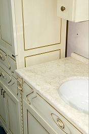 Misty Тумба с раковиной Афина 120 бежевая/патина – фотография-7