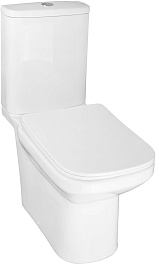 Azario Унитаз-компакт Wandy AZ-56D безободковый с бачком с сиденьем микролифт белый – фотография-3