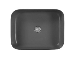 Aquatek Накладная раковина Вега 50 AQ5515-MG матовая серая – фотография-2