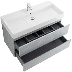 BelBagno Тумба с раковиной Molveno-46 80 подвесная beton – фотография-3