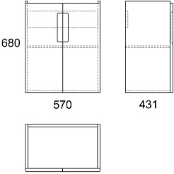 Owl 1975 Мебель для ванной Runn 60 New – фотография-4