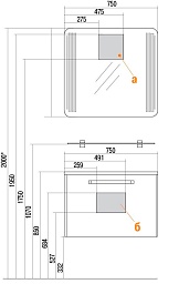 Акватон Мебель для ванной "Валенсия 75" жемчуг – фотография-5