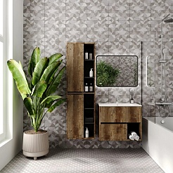 Viant Зеркало Люксембург 80x60 черное – фотография-2