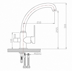 Zorg Смеситель для кухни "Clean Water ZR 315 YF-33" – фотография-2