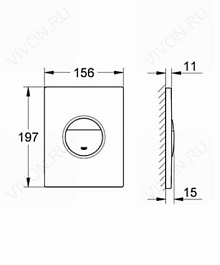 Grohe Кнопка смыва Nova Cosmopolitan 38869XG0 – фотография-3