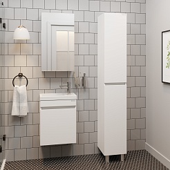 Onika Тумба с раковиной Милтон 45 R подвесная белая – фотография-6