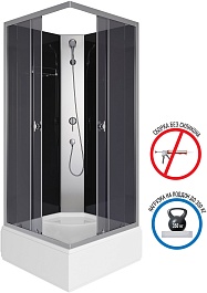 Niagara Душевая кабина Eco E90/26Q/TN/BK – фотография-1