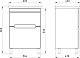 ASB-Mebel Тумба с раковиной Вита 60 белая – фотография-13