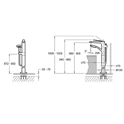 Jacob Delafon Смеситель для ванны Avid E97367-CP – фотография-4