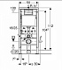 Geberit Инсталляция Duofix 458.103.00.1 UP100 с кнопкой Delta 21 115.125.11.1 белого цвета – картинка-10